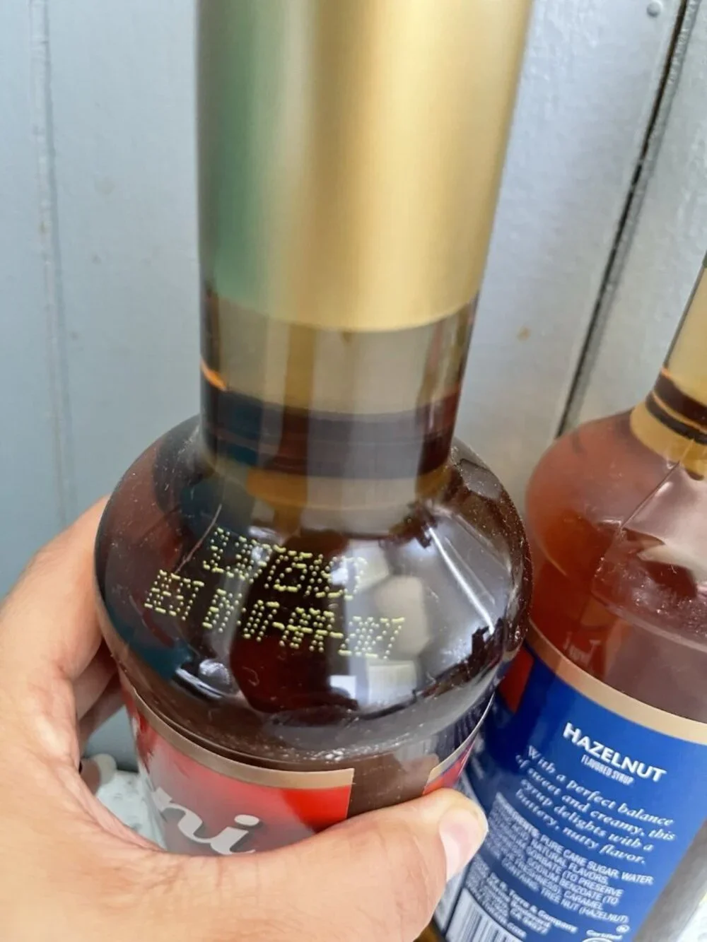 Torani Hazelnut Syrup, 750 ml 25.4 OZ G-Hazelnut Exp Date: April 7. 2027